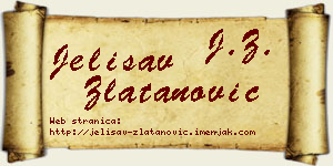Jelisav Zlatanović vizit kartica